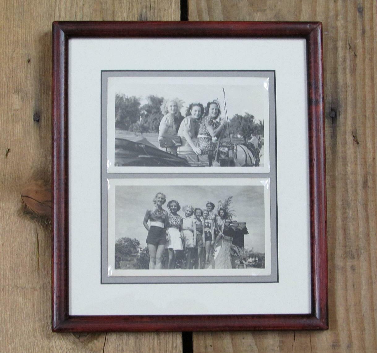 Vintage 30s Swimaway Wool Swimsuit Bathing Suit Antique Photographs Beach Girls