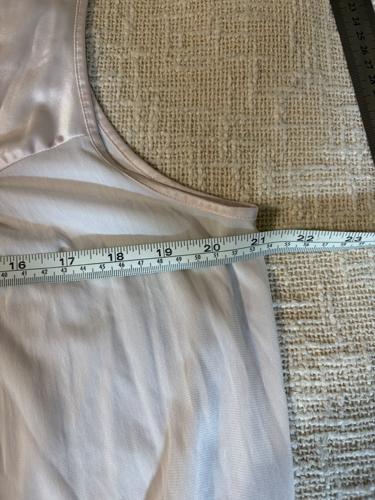 Vintage 1960s/1970s Vanity Fair Pale Pink Silky Nylon Full Slip / Nightgown