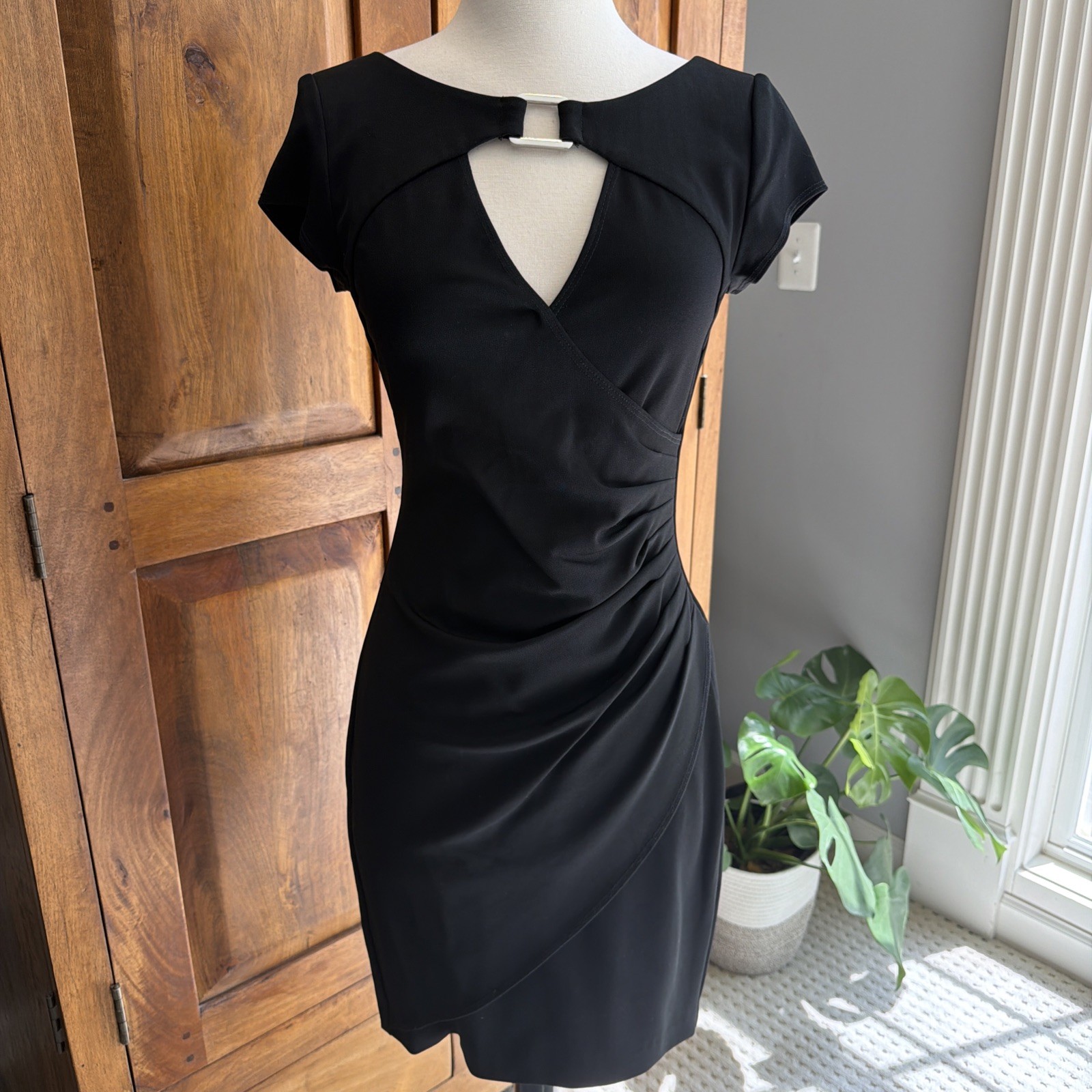 Vintage 1990s Cache Little Black Dress Size 4