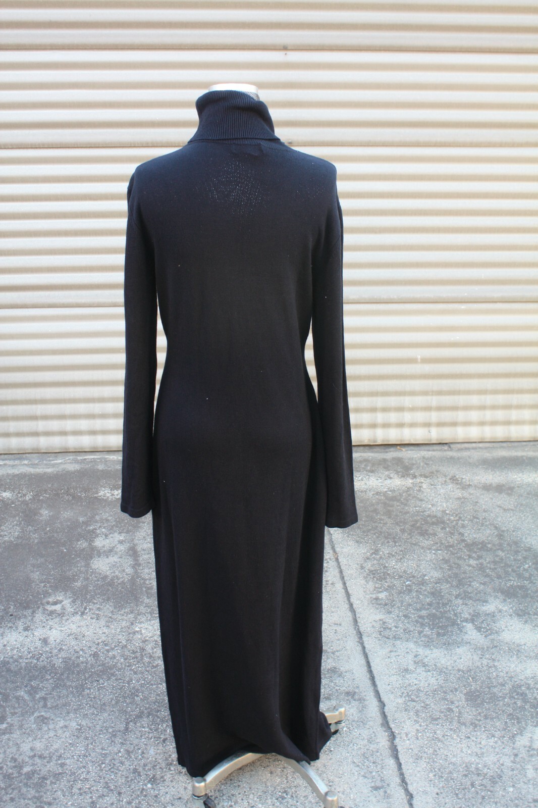 Vintage Spiegel Clifford & Wills, Dress, Blk Knitted, Size L
