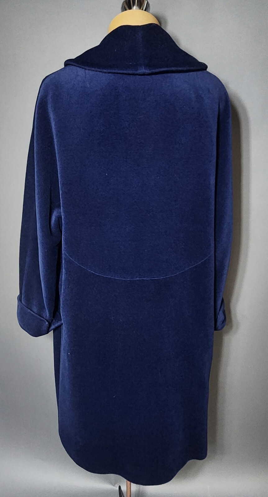 😎❤️Vtg 1950’s Coat Blue Forstmann Marvella II (A Wool Pile Velvet) Silk Lining