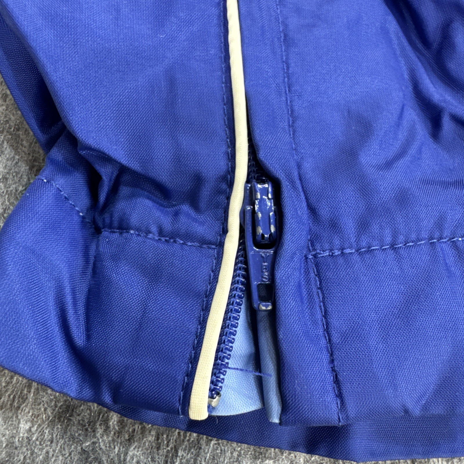Vintage 90’s Y2K Womens S Blue Windbreaker Track Pants Nylon Lined Elastic