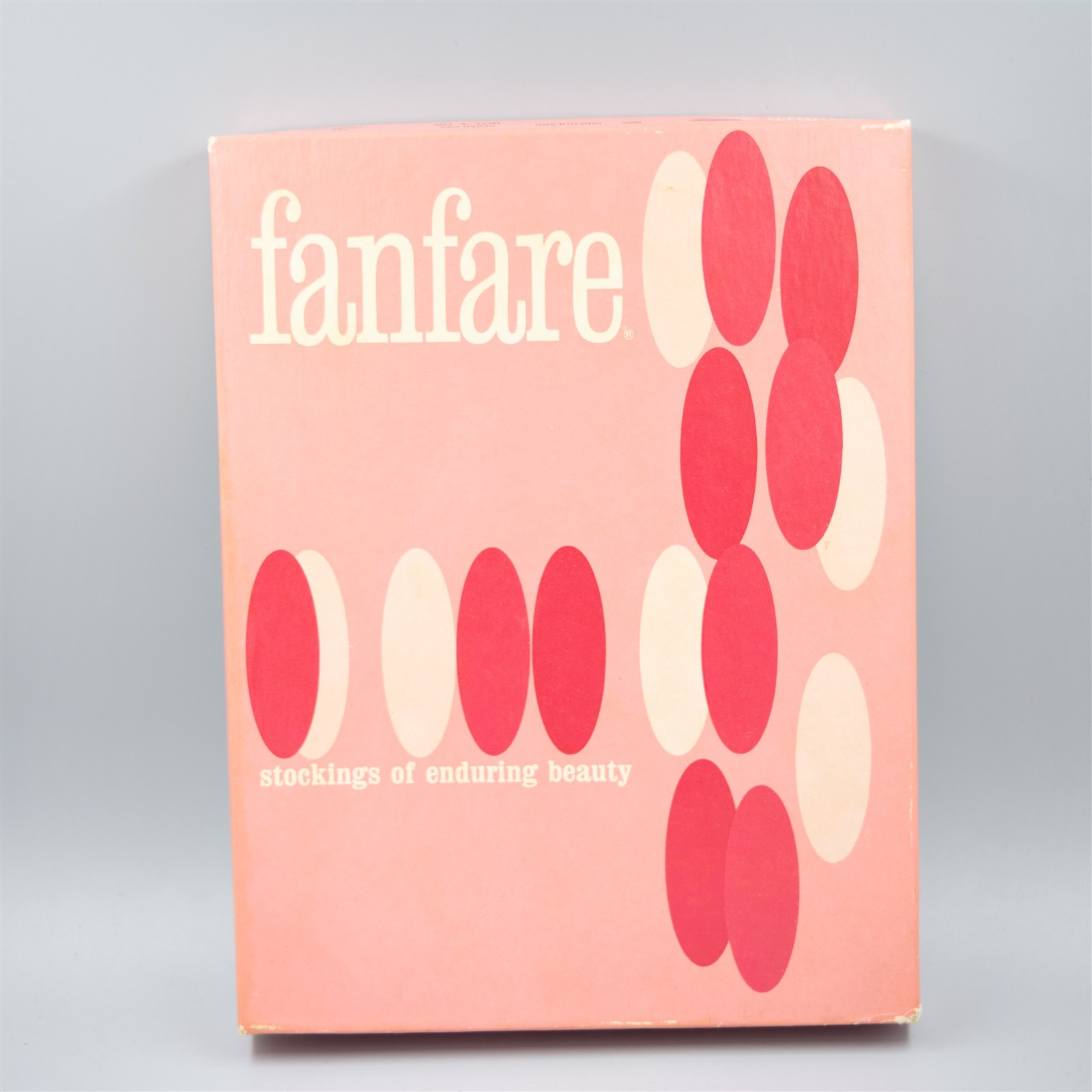 Fanfare Stockings Vintage 1960s Empty Box Pink
