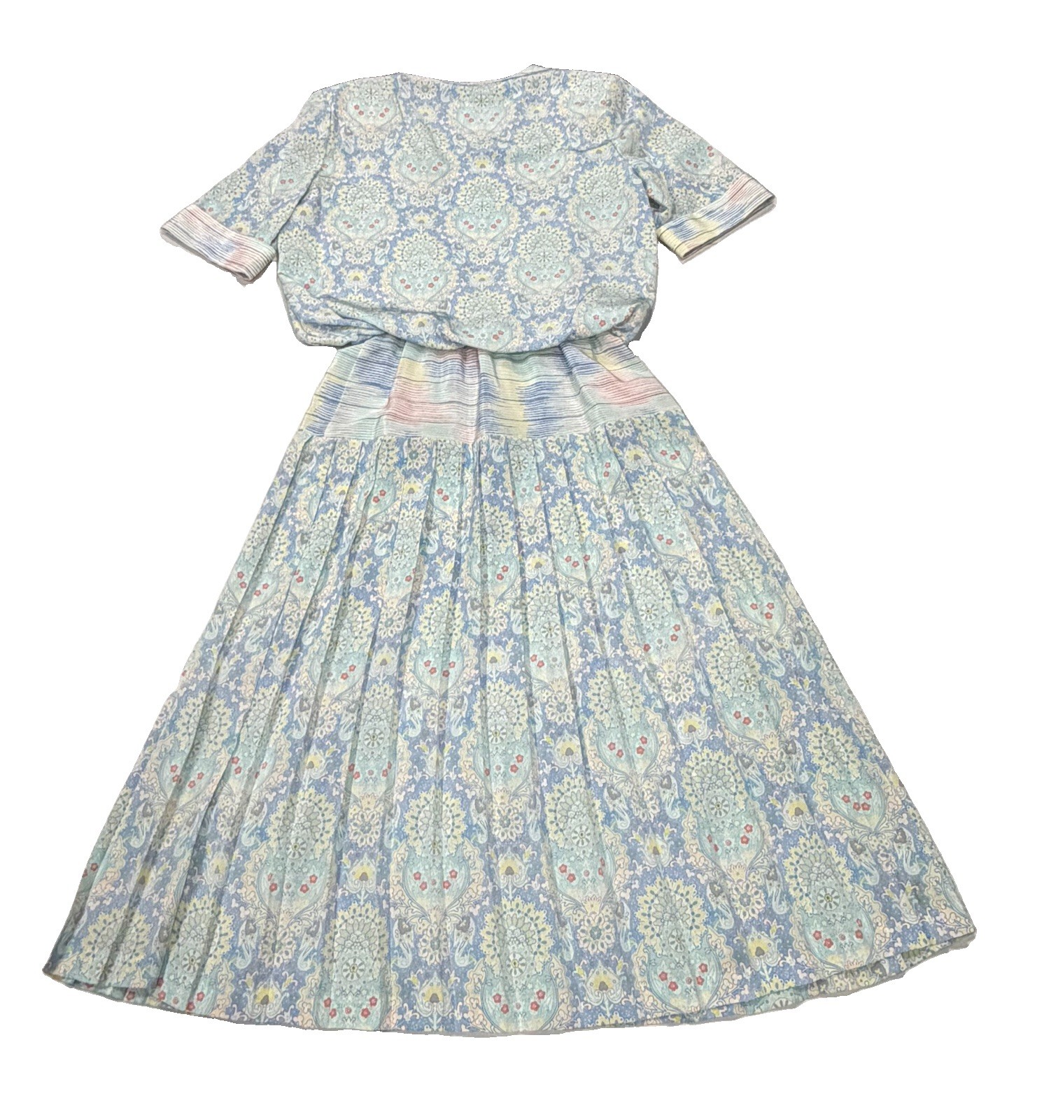 Mindy Malone Pastel Romantic Bohemian Dress Vintage Small