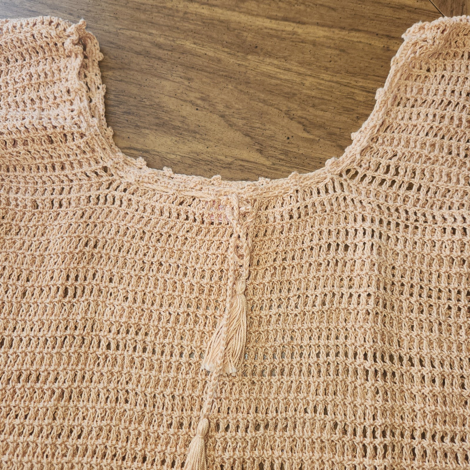 Vtg 1970’s 80’s Mystical Fashions Crochet 2 Pc Dress Set Top Skirt Boho Hippie