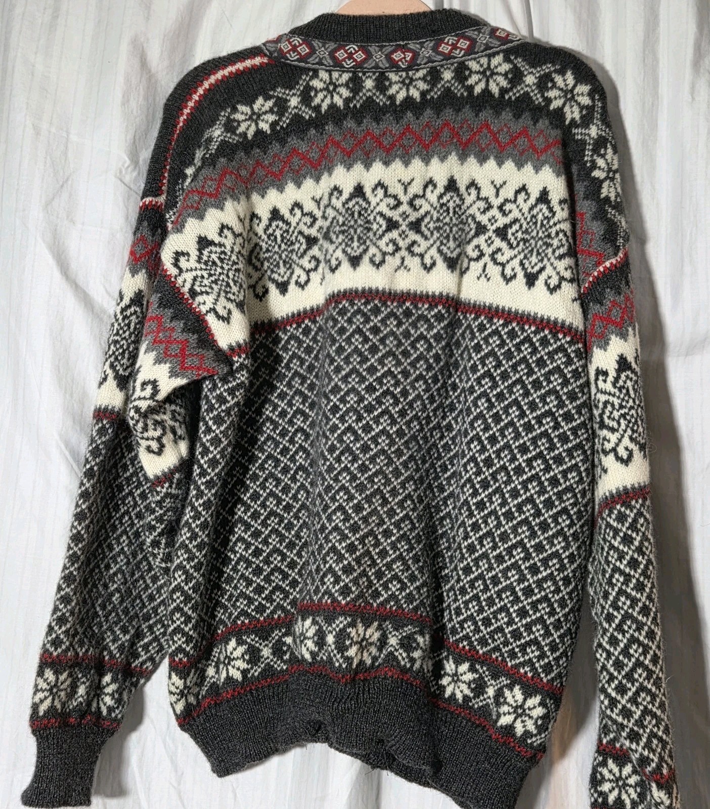 Vintage Nordstrikk 6035 Fiskarstrand Cardigan Pure 100% Virgin Wool, Norway