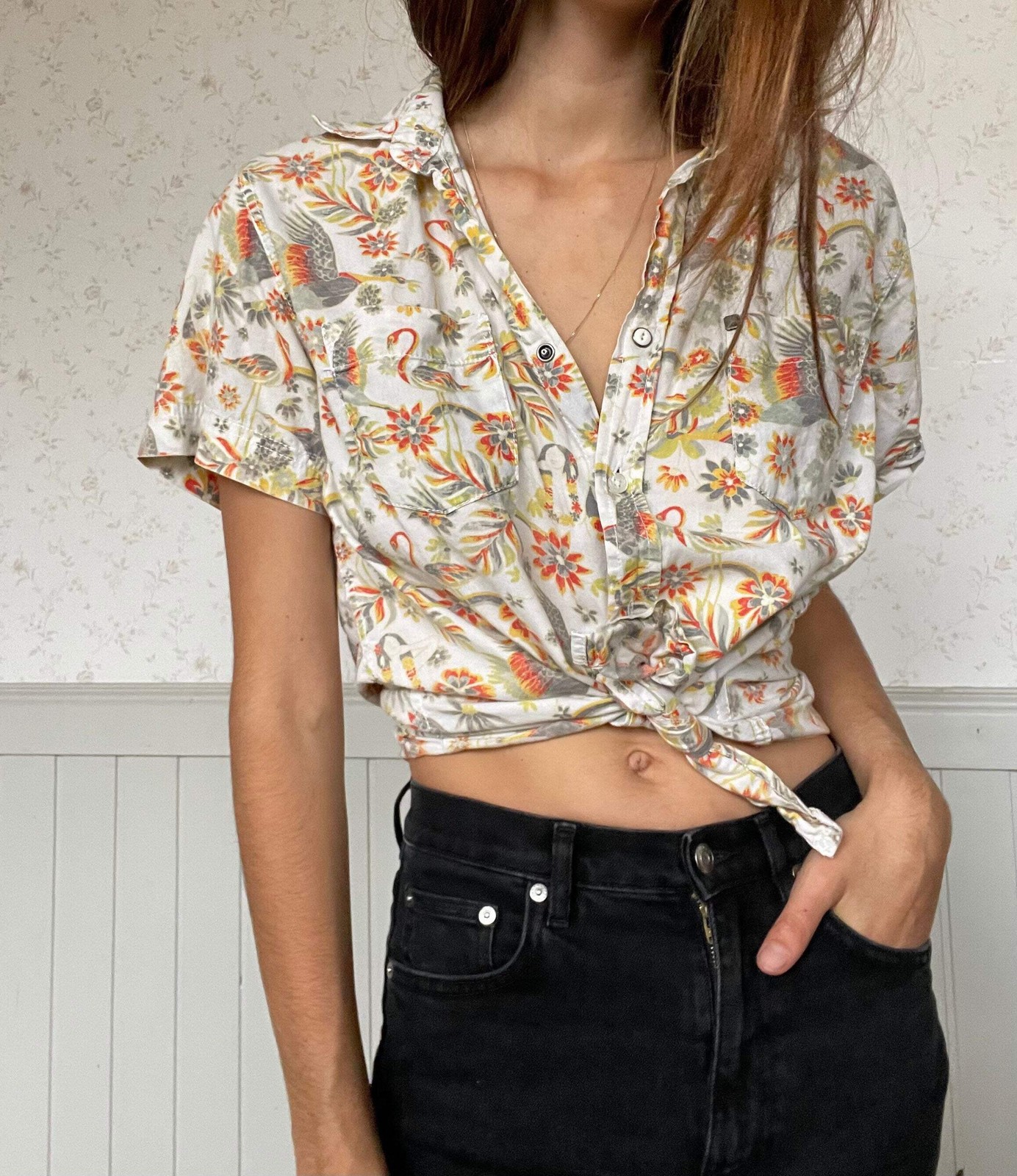 Retro vintage men’s button up, Quicksilver Shirt, 70s shirt, Surfer shirt, Vinta
