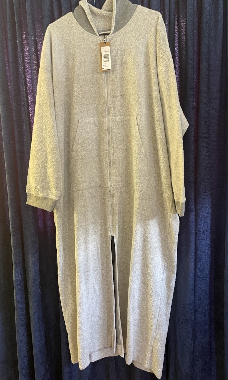 VTG Donna Karan Zip Up House Coat Robe One Piece Korea HTF NWT RARE