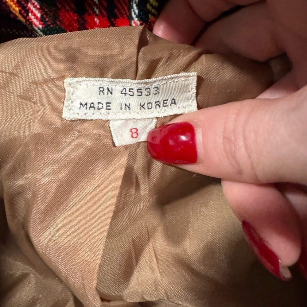Vintage Khaki Trench Coat with Removable Plaid Liner Tan Belted Overcoat Size 8