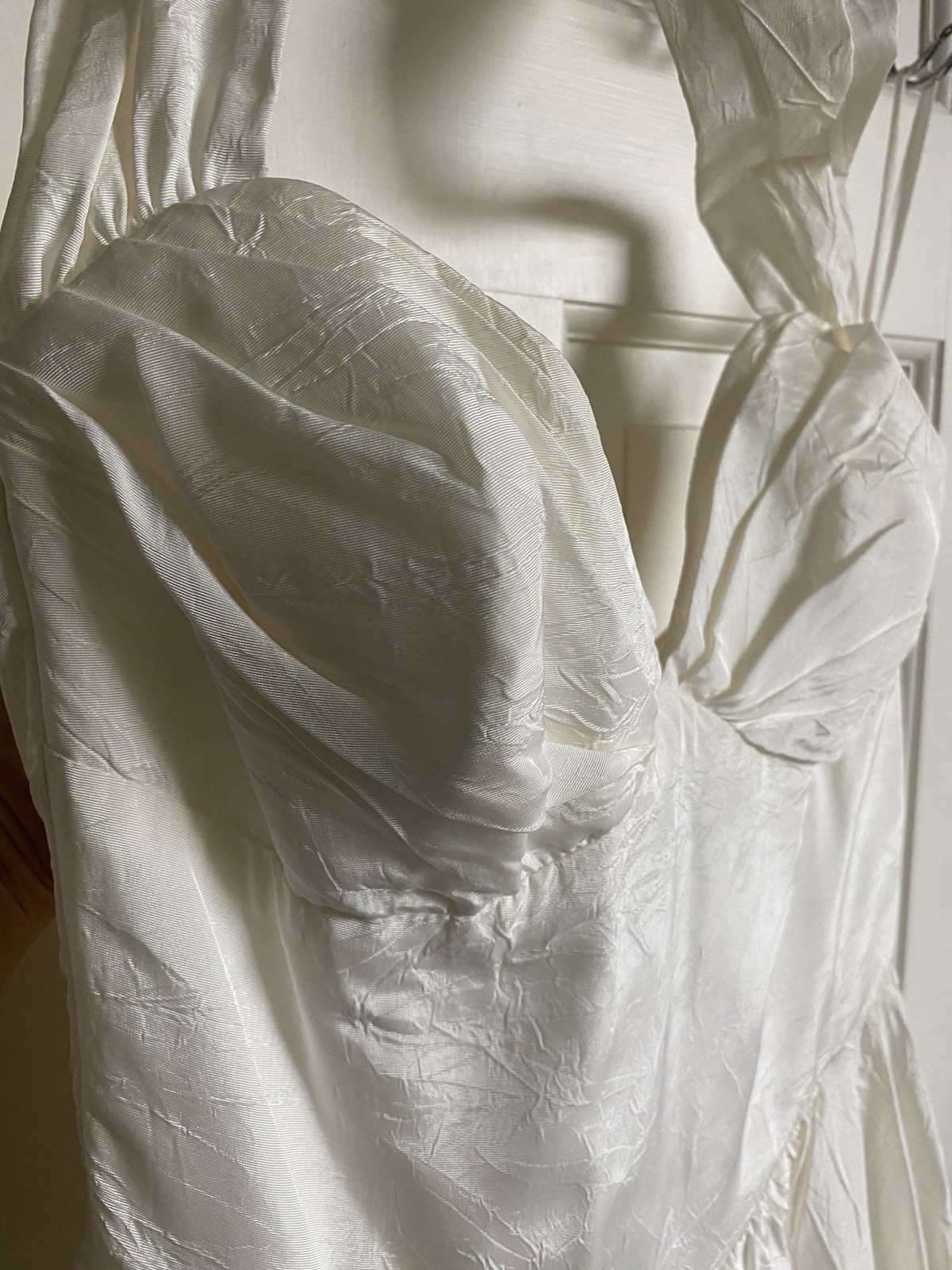 Vintage Marilyn Monroe Style White Halter Neck Dress TD4 By Electra Size XS/S