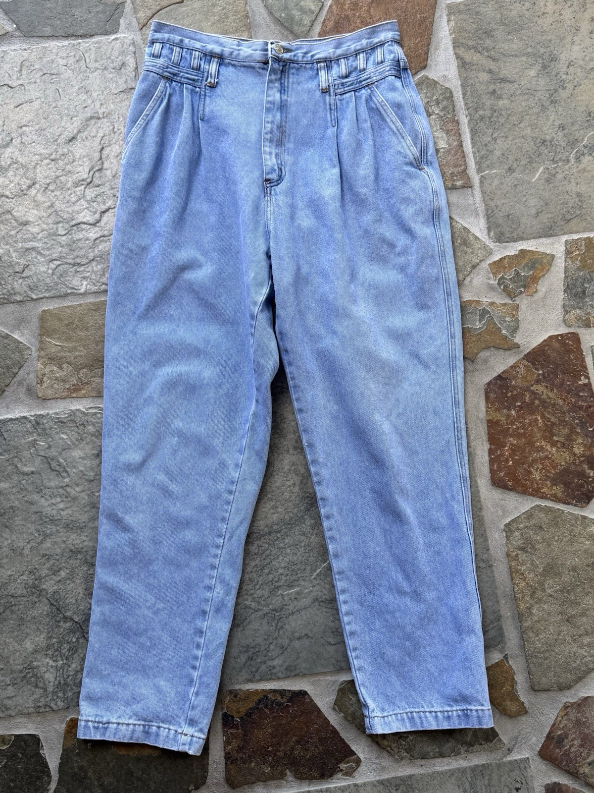 Vintage PS Gitano Hi Waisted Pleated Front Mom Jeans size 16R