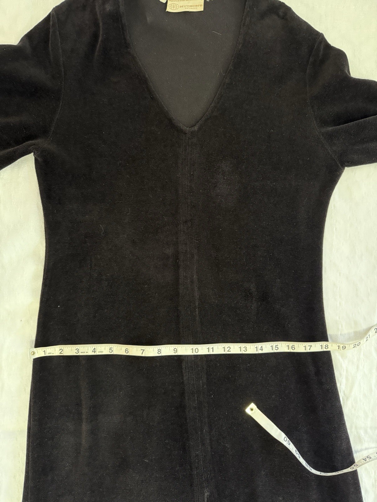 VTG Hudson’s From Switzerland Black Maxi Goth Elvira Dark Romantic Dress Sz M