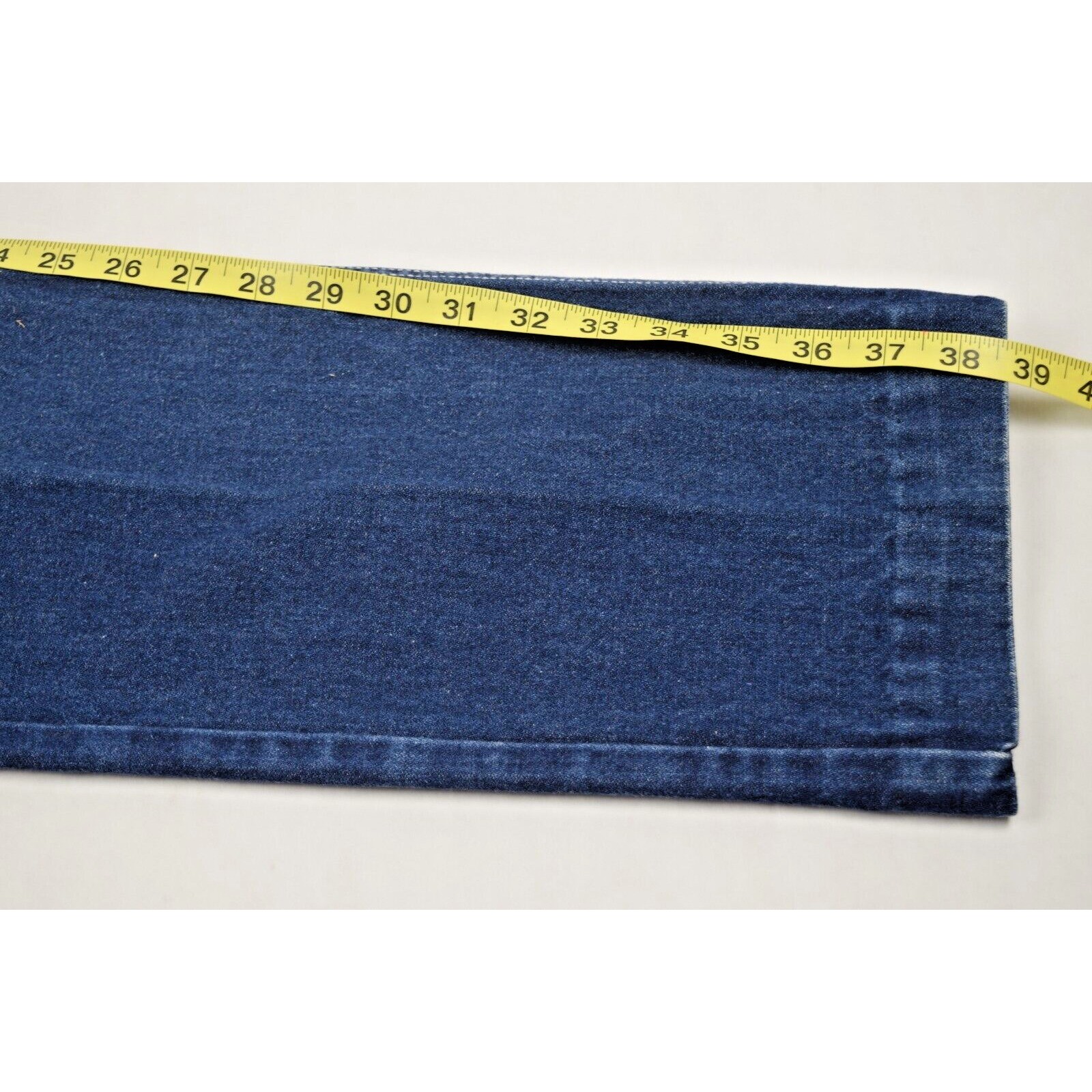 Vintage Jordache Jeans Size 28X28 80s Blue White Stitch High Rise Straight Leg