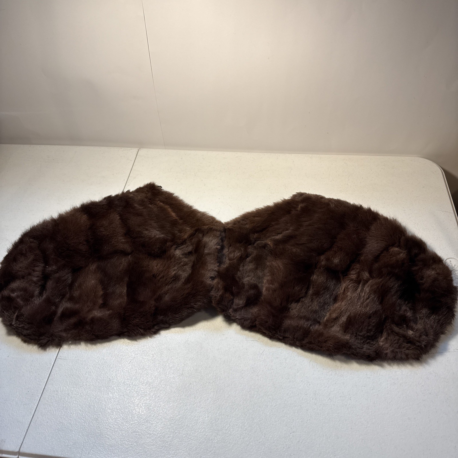 Vintage Fur Stole Wrap Brown Collar/Shoulder Scarf