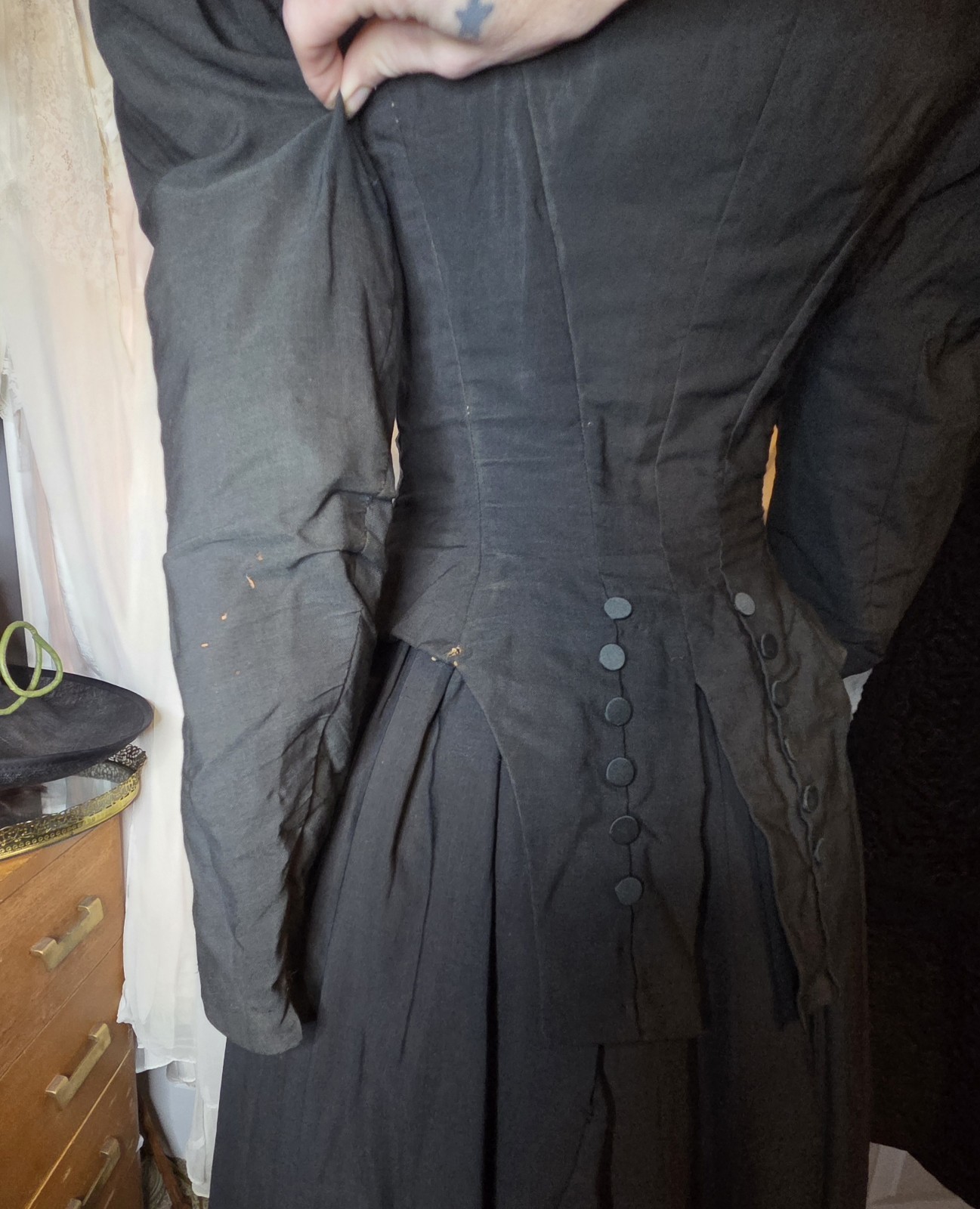 2pc. Black Victorian Riding Habit/Suit READ!