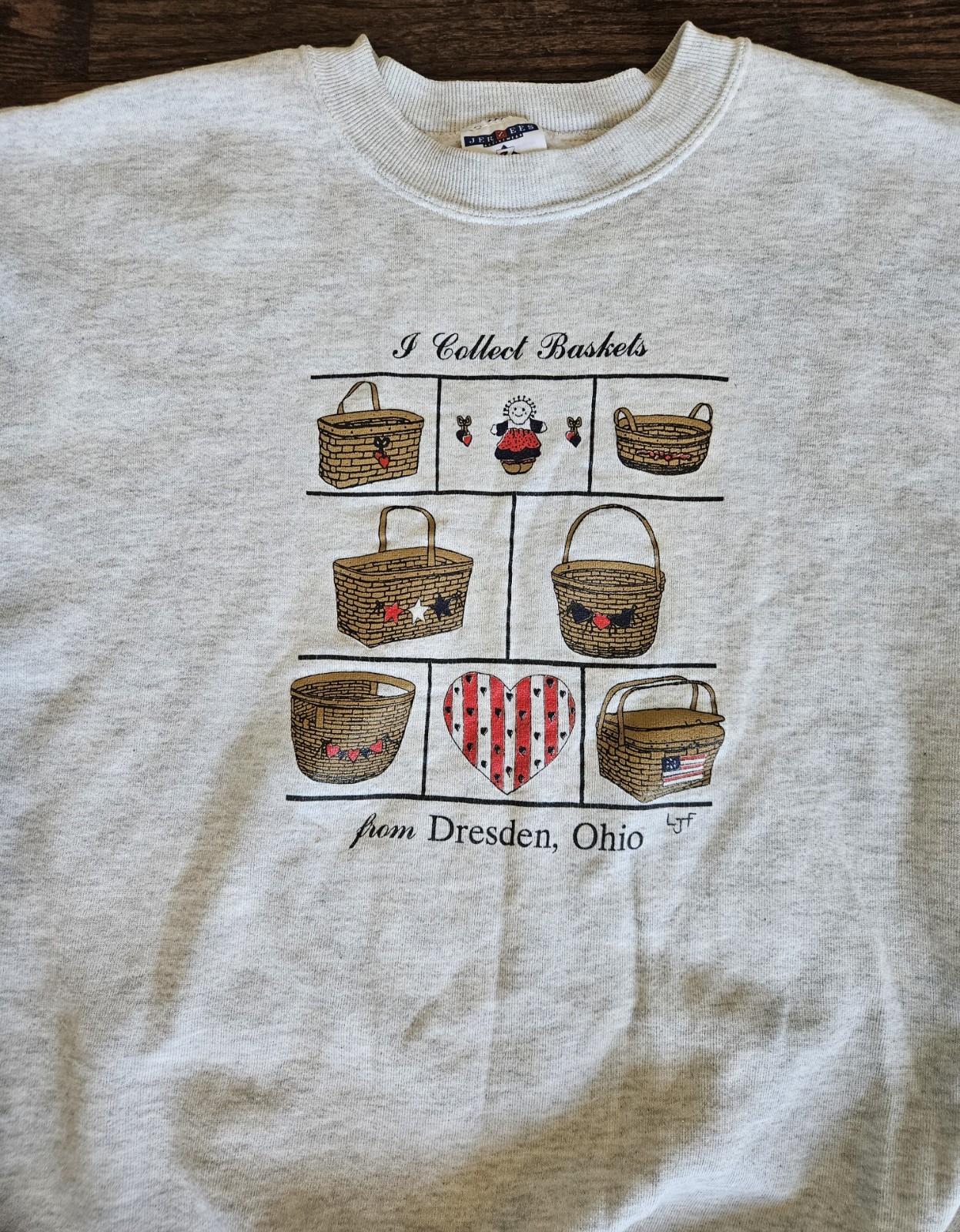 VTG Longaberger Baskets Embroidered Logo 90s Women’s Crewneck Sweatshirt USA 2X