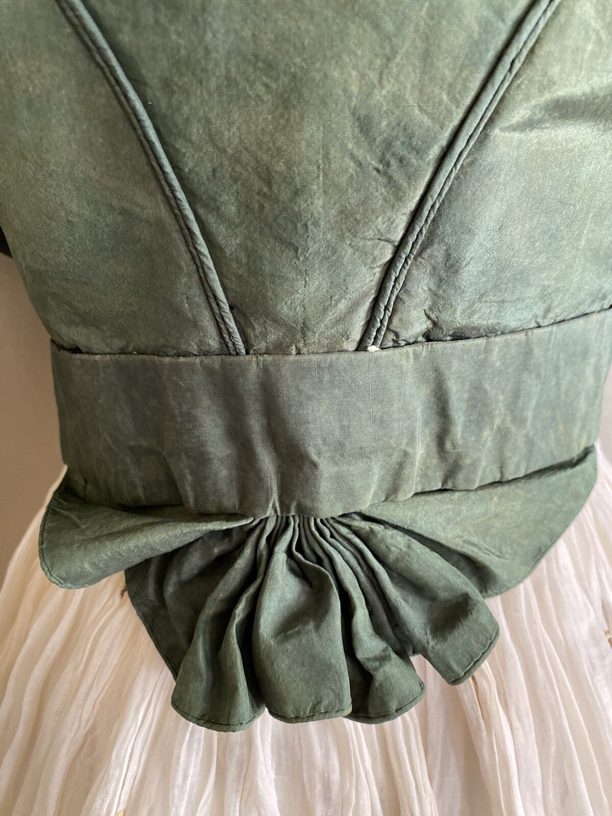 Rarest 1825 Regency Spencer Jacket Rich Emerald „Arsenic” Green Museum Quality!