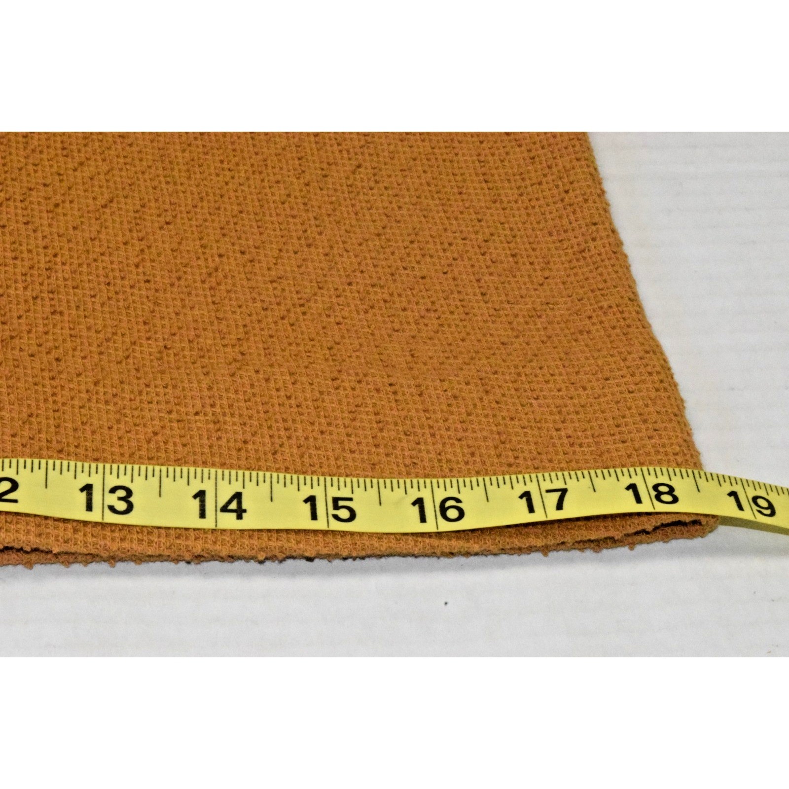 VTG Skirt Jacket Set Size S 60s Honey Brown Coarse Cotton Knit Union Made USA