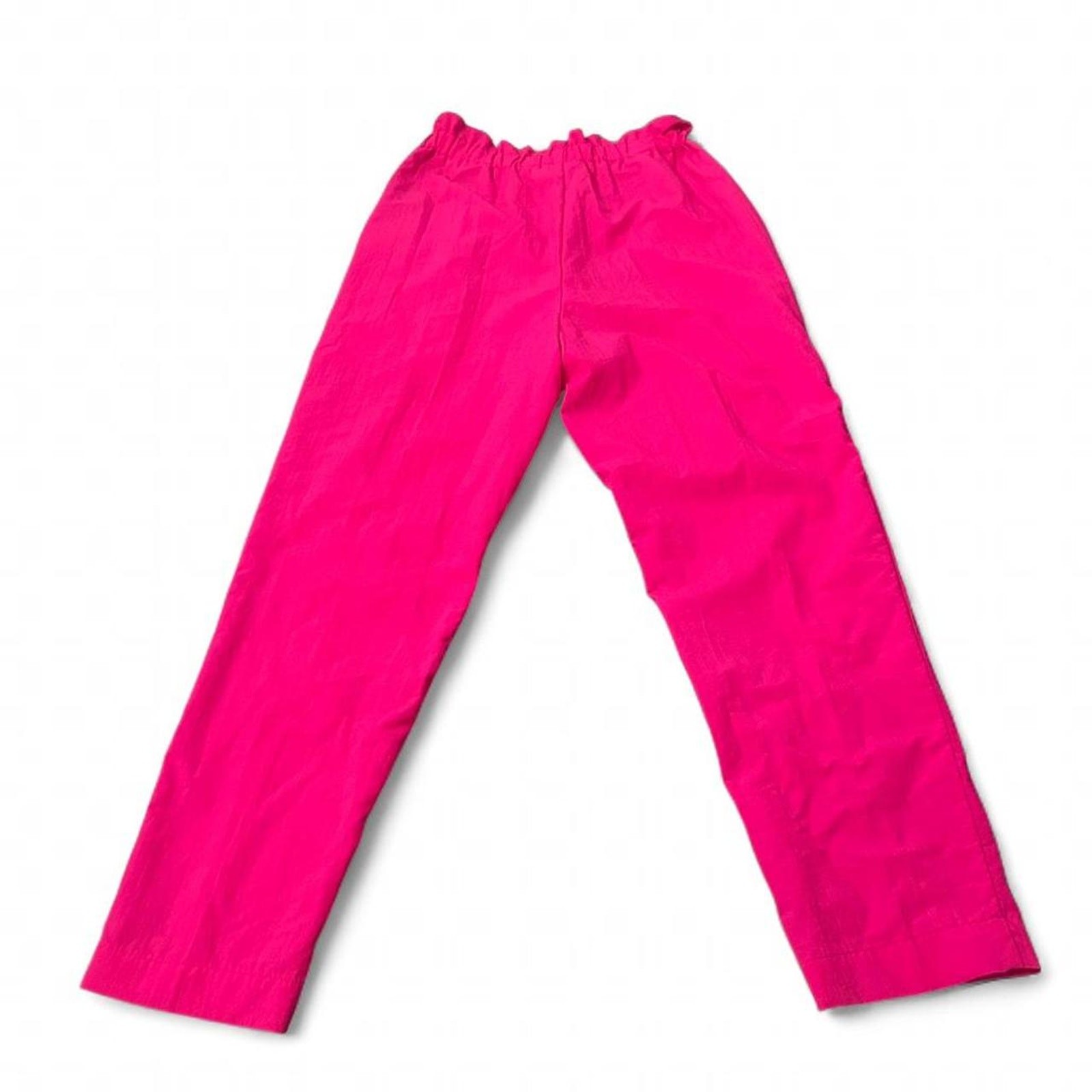 Vintage Living Planet Hot Pink Wide Leg Pull-On Pants Maximalist Barbie Retro S