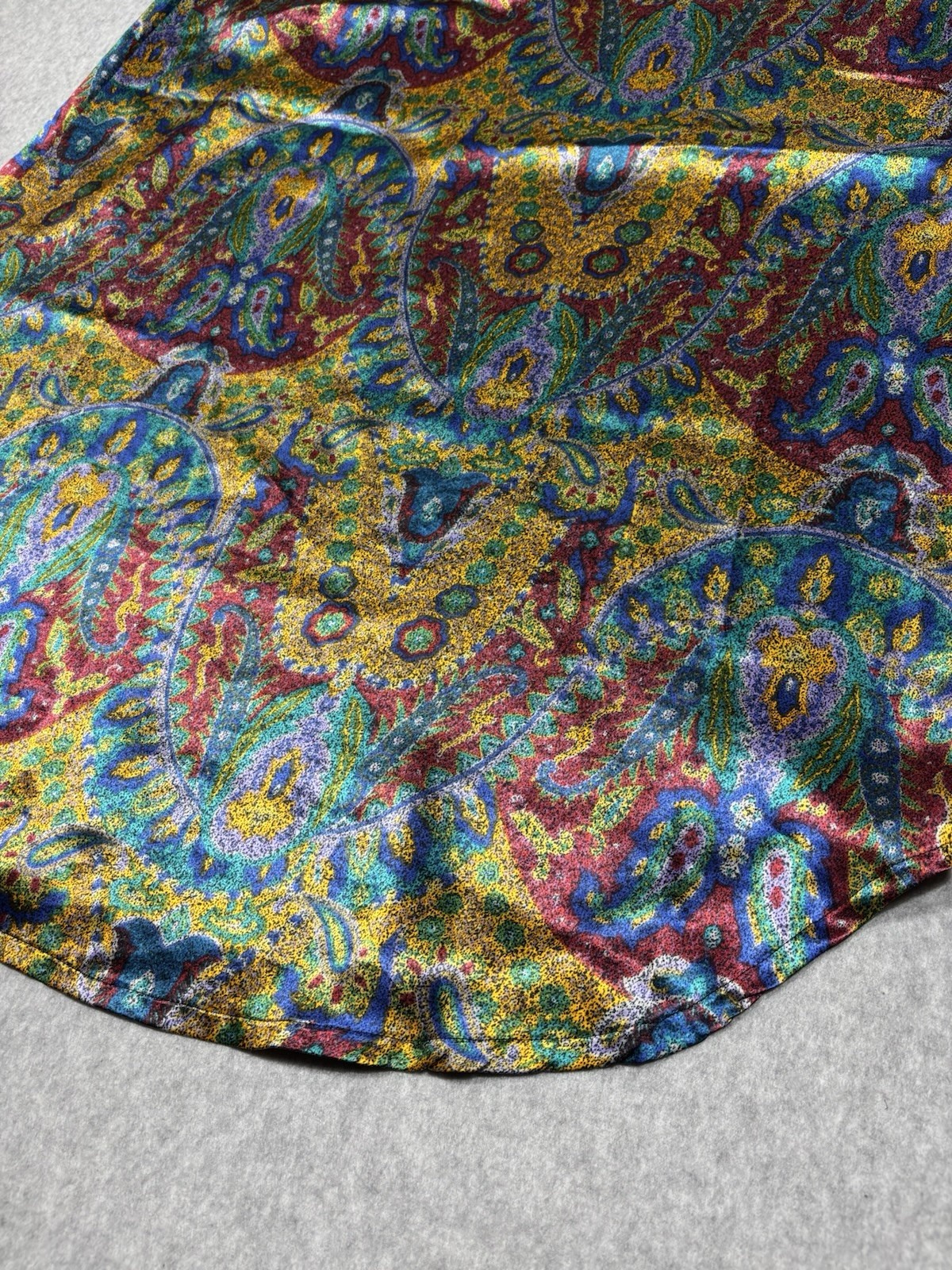 Vintage R Michael Alan Multicolor Mumu Silky Large Sleeves Size Medium