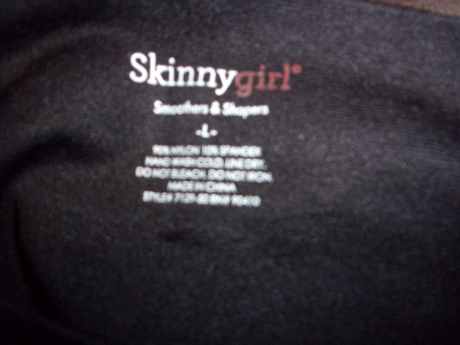 NWOT Skinny Girl Smoother Shaper Black High Waist Long Leg Panty Girdle L