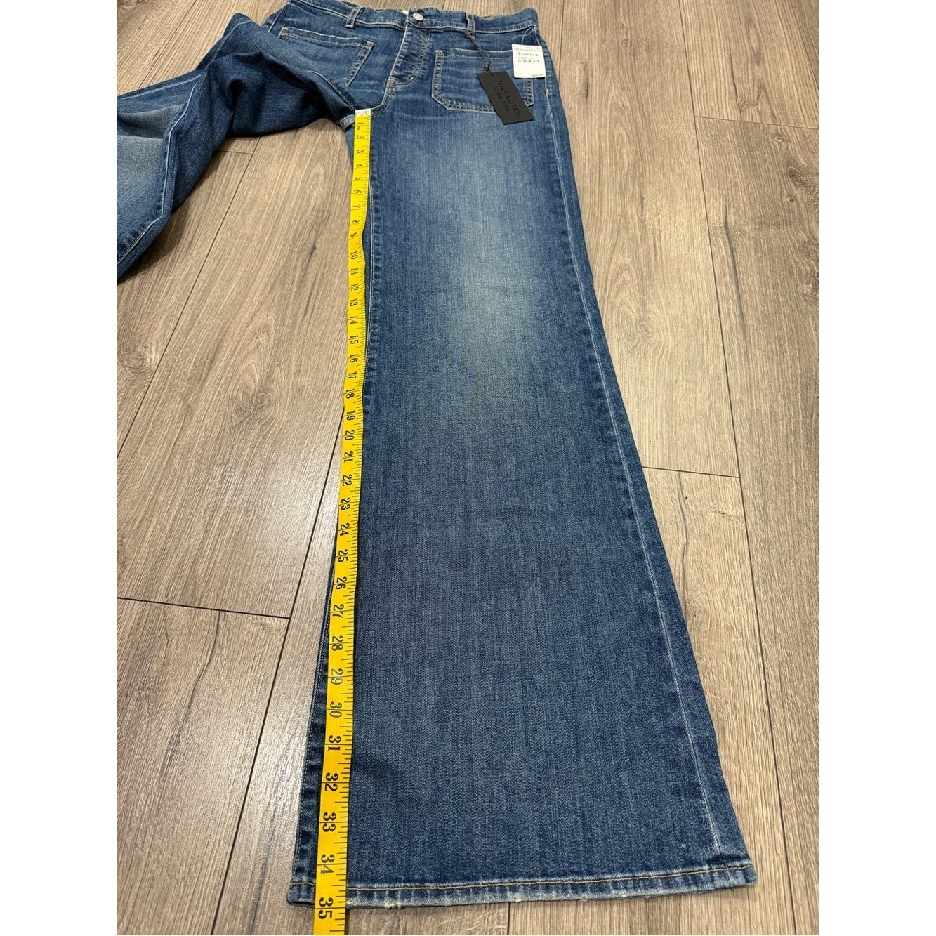 NWT Nili Lotan Florence Patch Pocket Jeans SZ 30 CLASSIC WASH