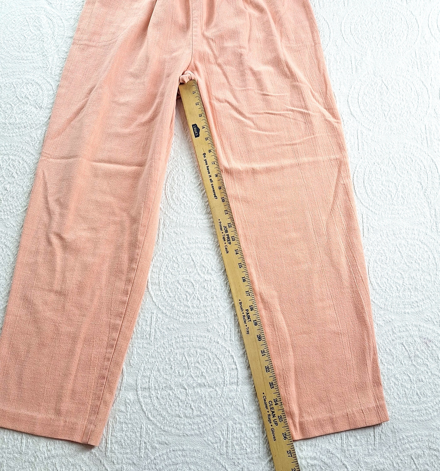 Fawn Grove Women’s High Waist Color Peach Pants Size 18 Vintage