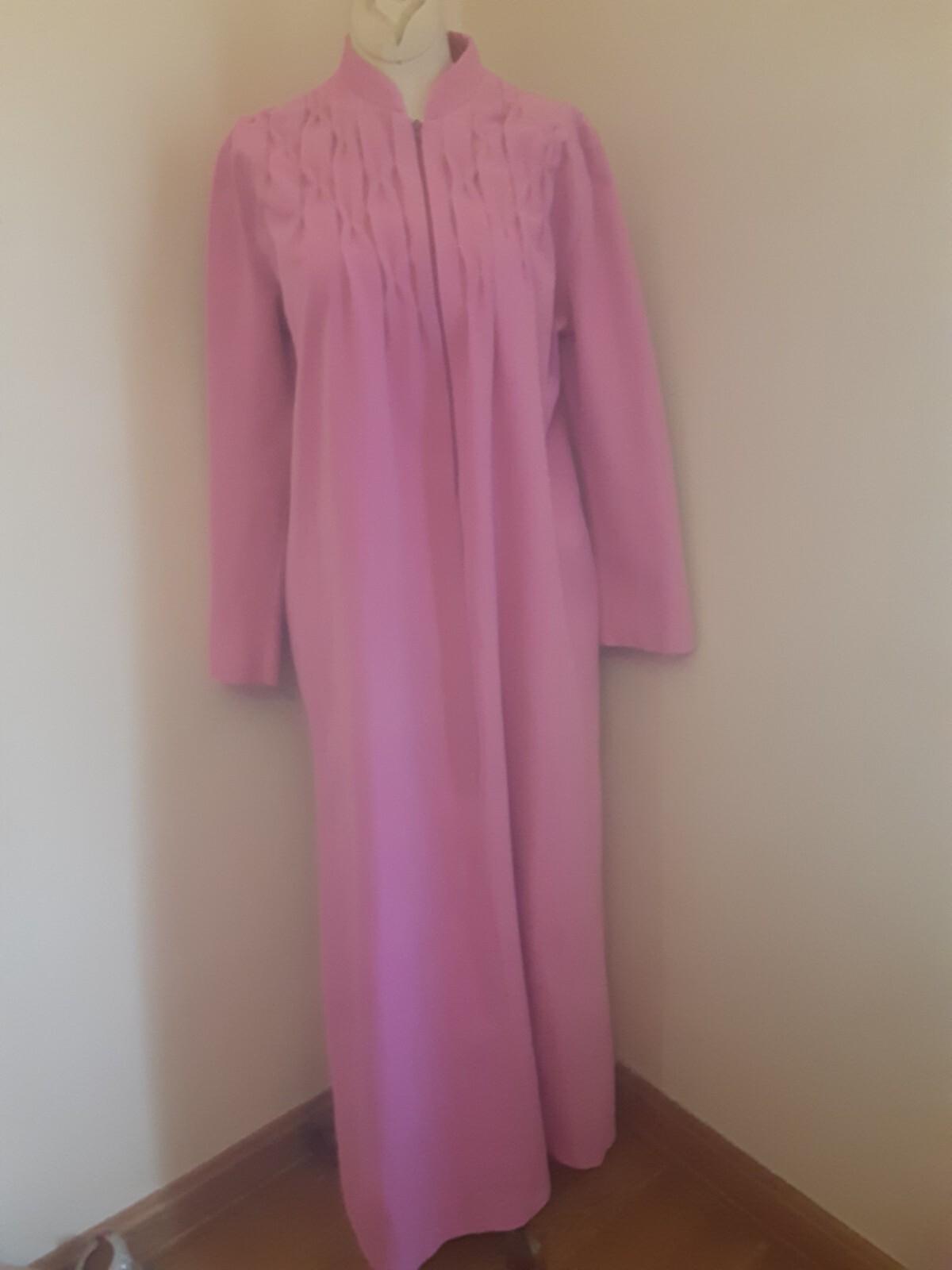 Vintage Sears At Home Wear Nightgown Sleepwear Day Dress Patio Robe Gown Pink.Sm