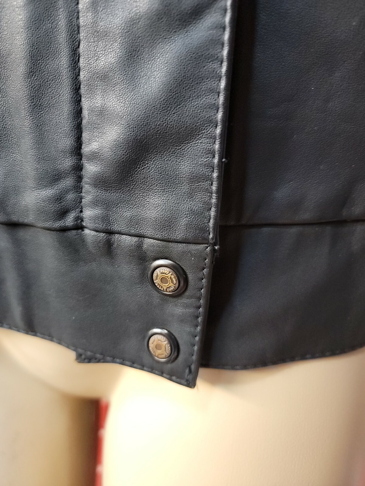 Ski Daddle 70’s Vintage Women’s Size L Moto Black Leather Jacket #W3