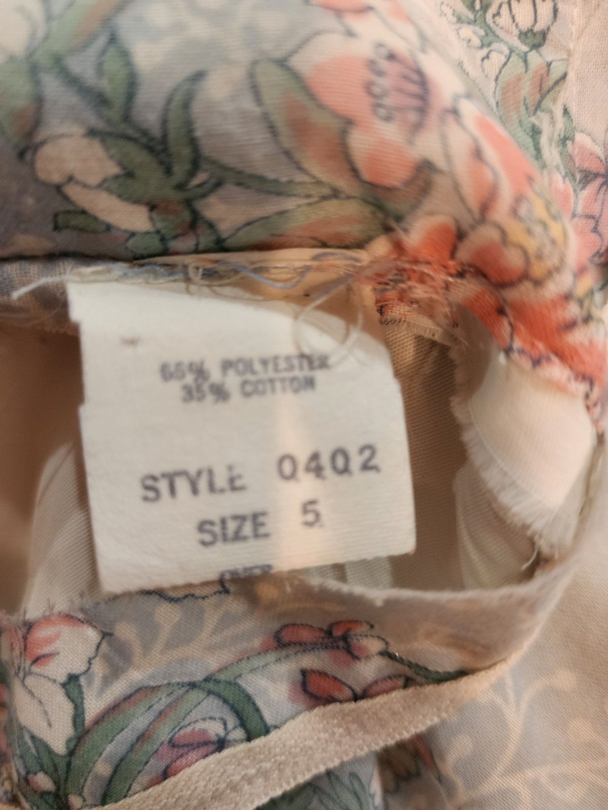 1970s Floral Print Vintage Halter Dress in Light Blue Size 5