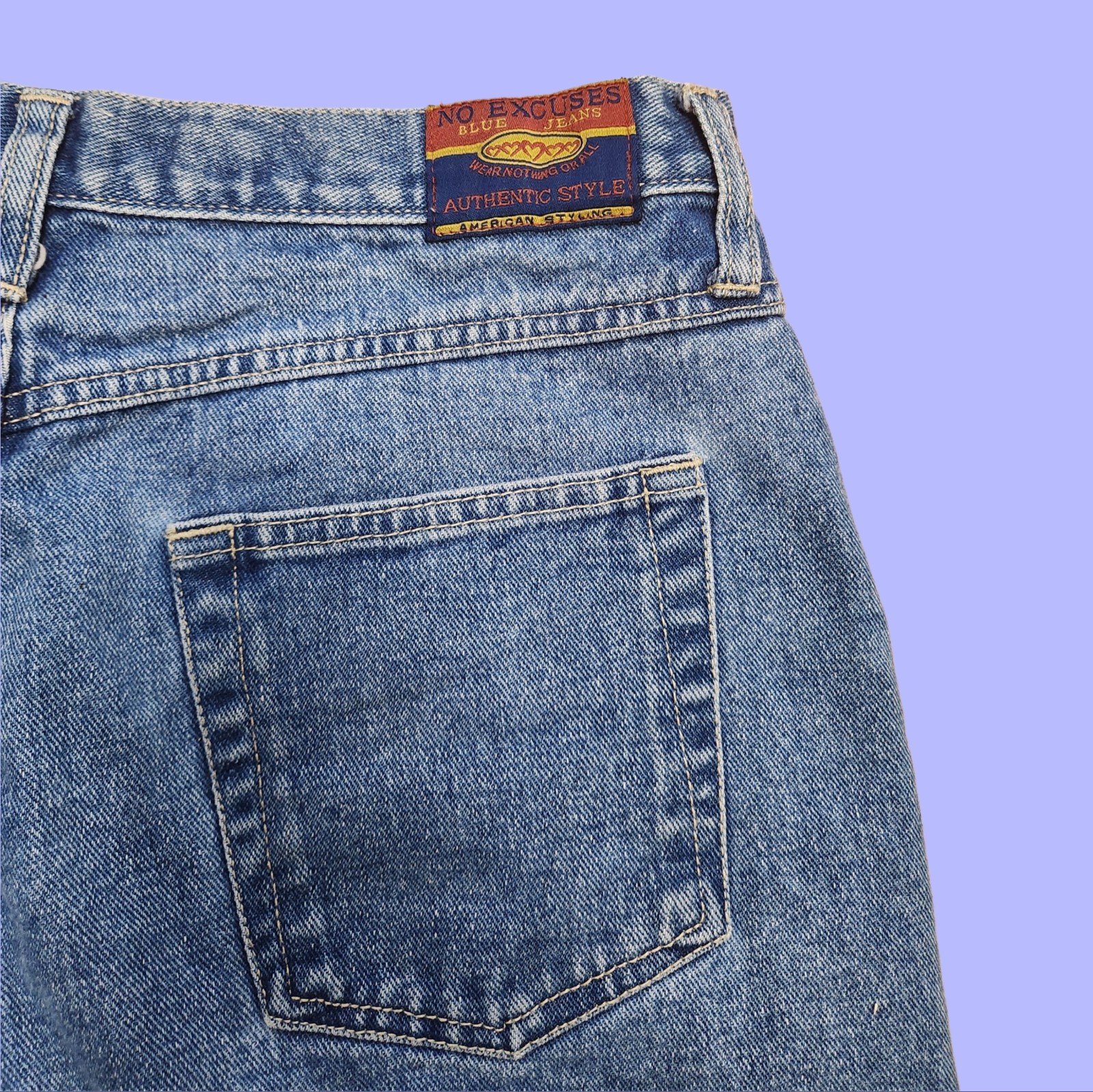 Vintage 90s Jean Shorts by No Excuses Blue jeans