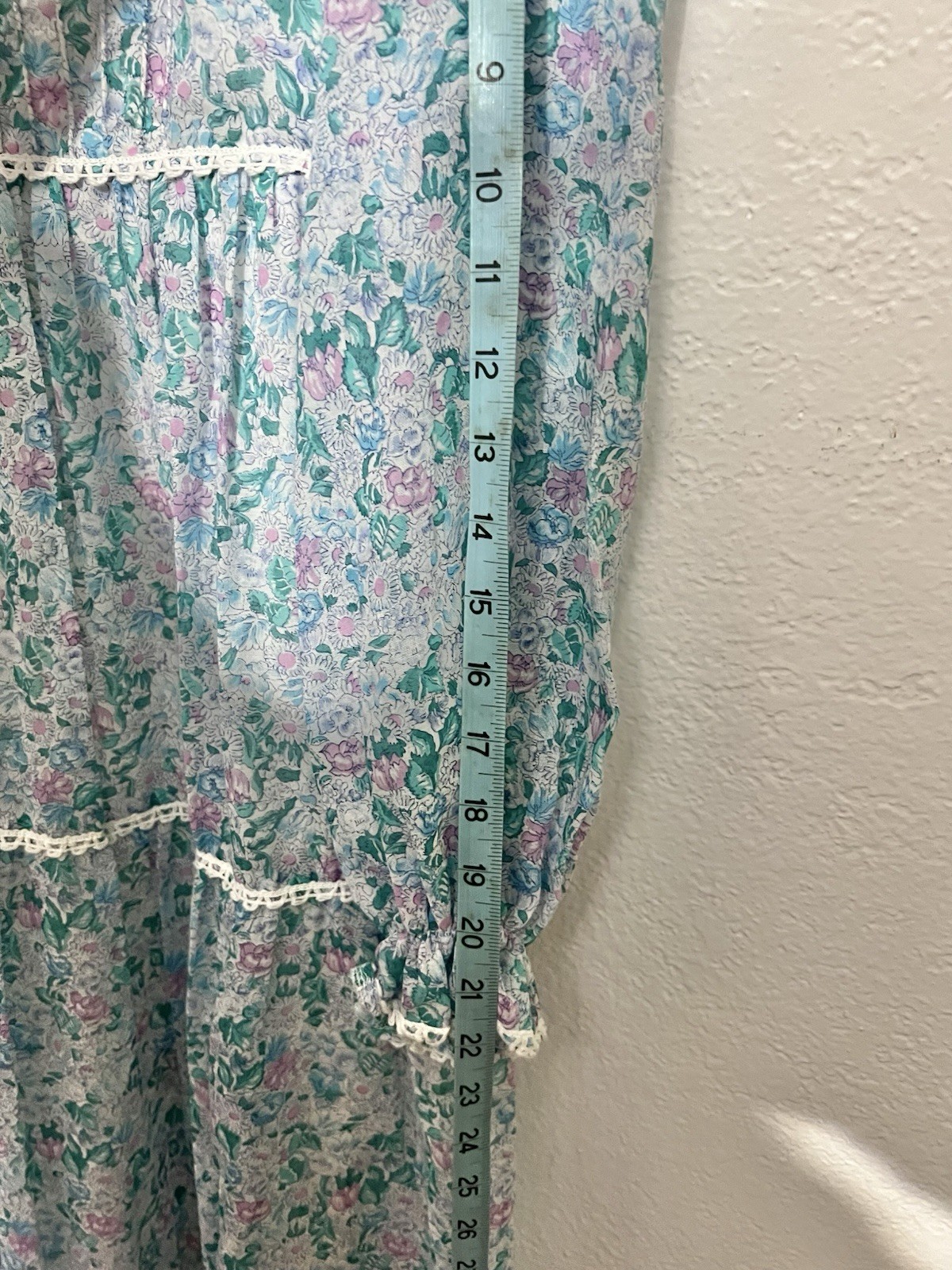 Vtg 1970s Sm English Tiered Prairie Pioneer Ccottagecore Maxi Jane Austen Dress