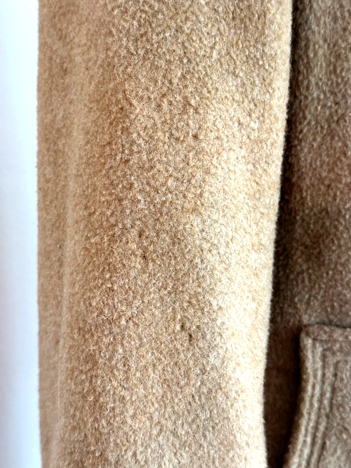 Vintage Camel Wool Belted Coat Tailored Fit & Flare Minimalist Quiet Luxury 70’s