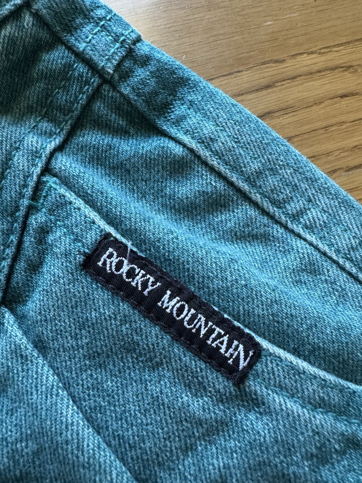 Rocky Mountain Jeans Teal Bareback Women 9/10 Vintage Mom Jeans Western Cowgirl