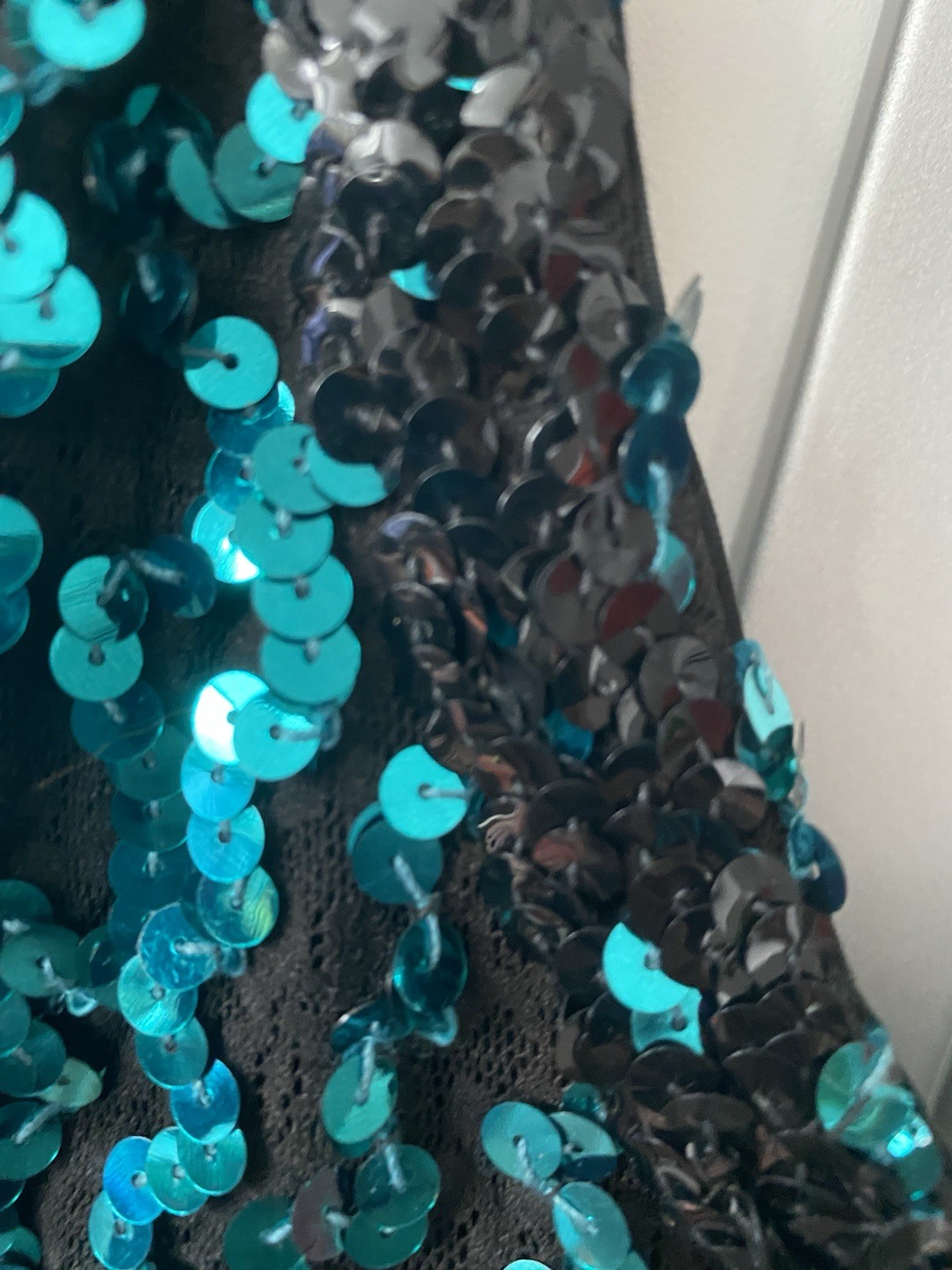 Vintage Climax David Howard Karen Okada 1980s 1990s Sequined Body Con Mini Dress