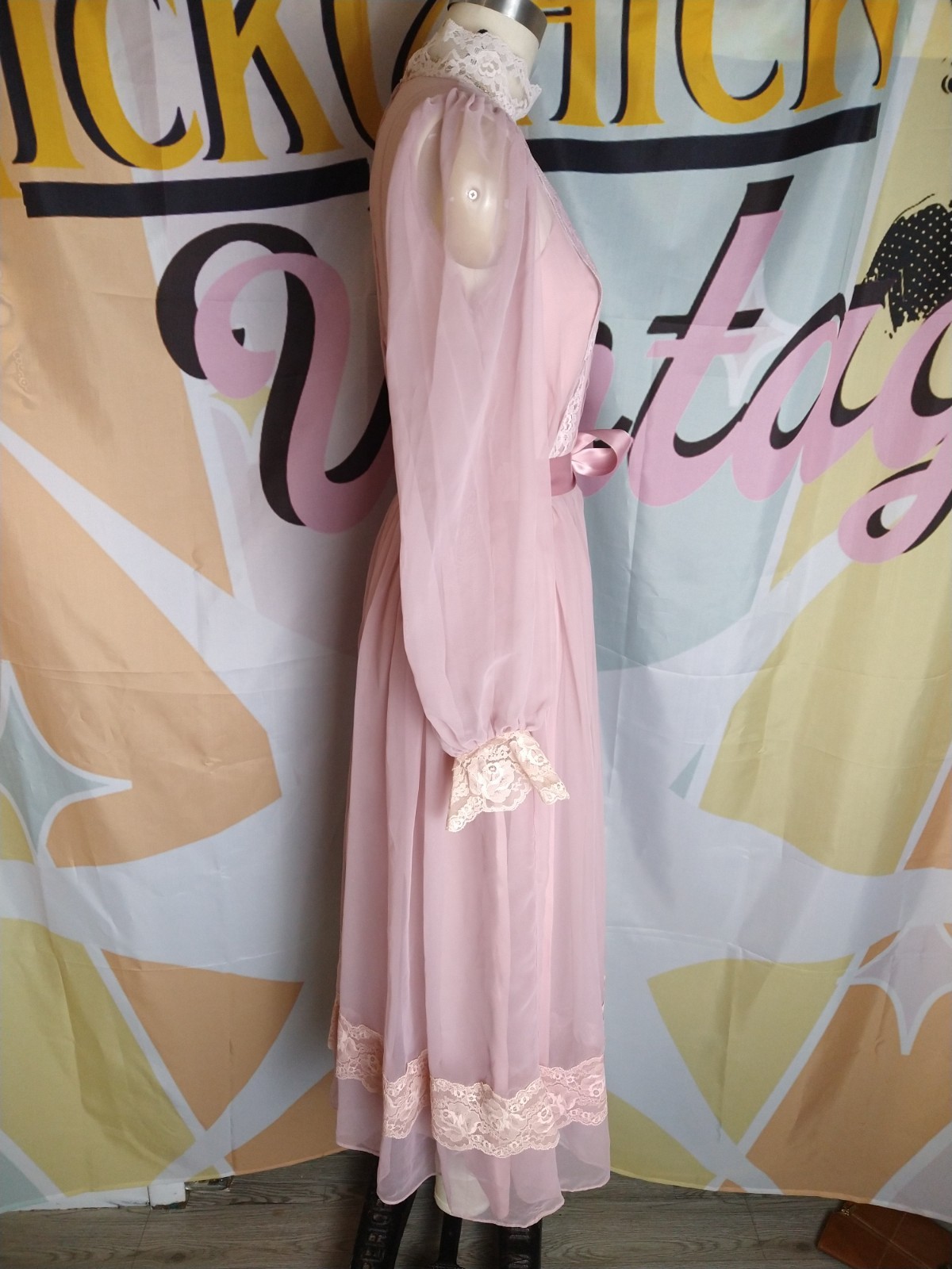 Vintage Laurie Deb of San Francisco Party Dress Cottage Core Girly Size S