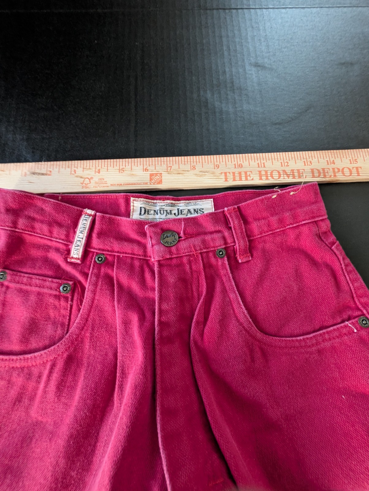 RARE Vintage 90s Denum Jeans by Panhandle Slim Red Tall Cowgirl W26 L32 USA