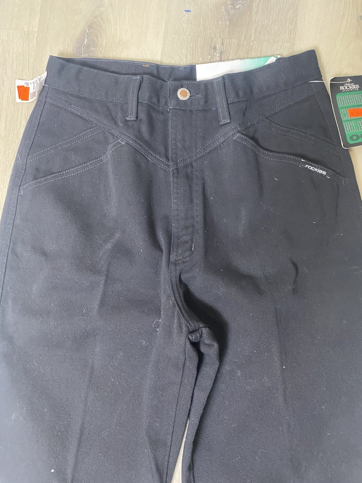 VTG 80s 90s Rocky Mountain Western High Waist Black 32/13 Denim Womens Jeans NWT