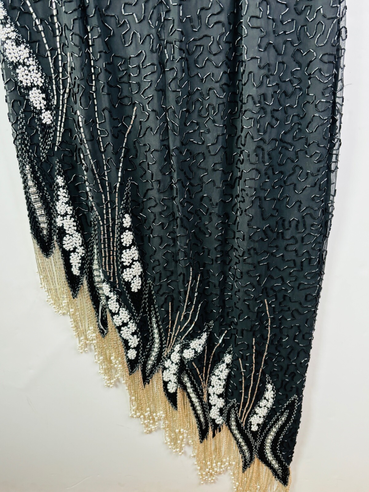 VTG 80’S LILLIE RUBIN EMBELLISHED BEADED SEQUIN EVENING COCKTAIL DRESS GOWN*S