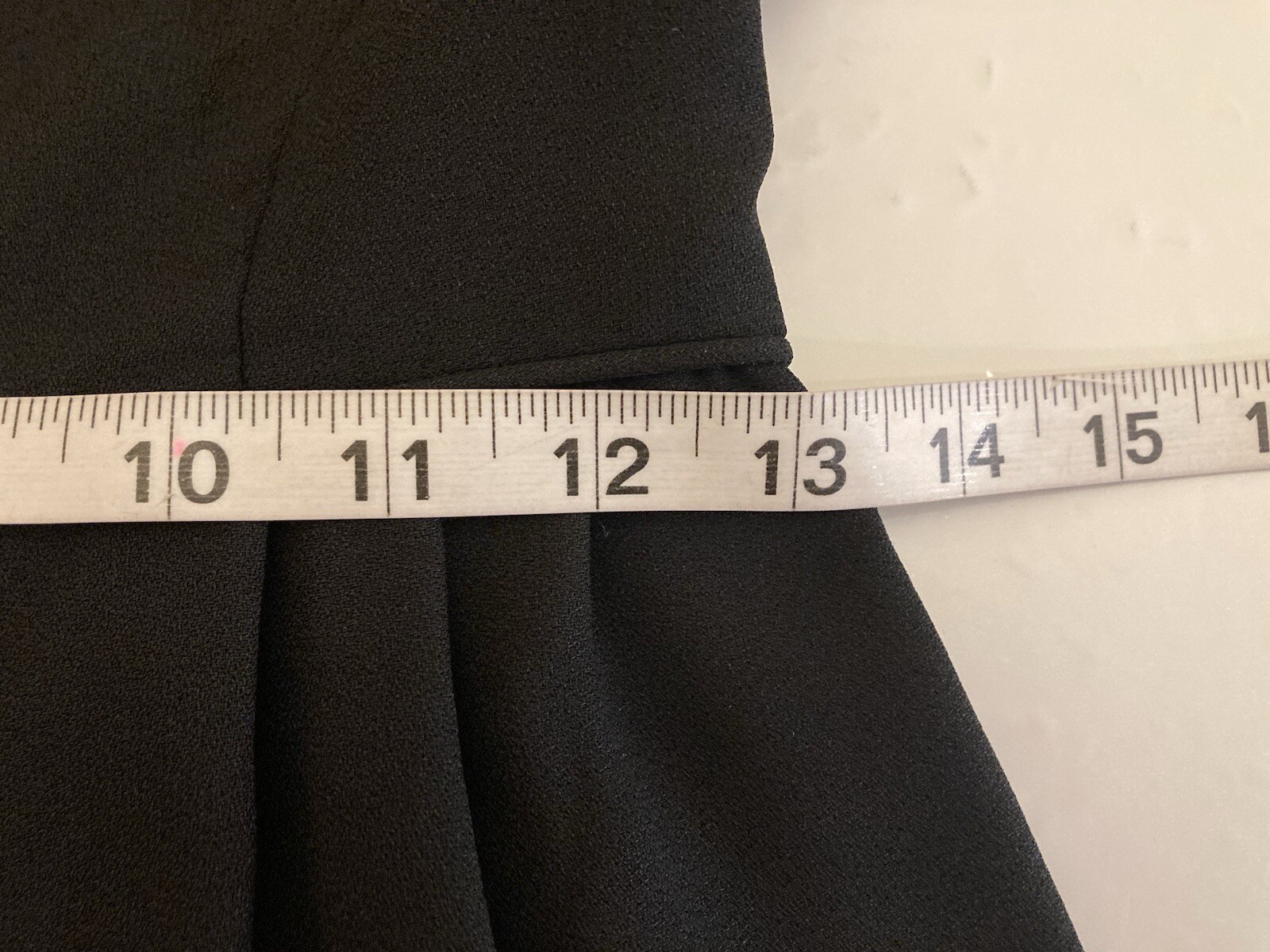 Vintage Another Ann Barry Jr Dress Size 13 Black Draped Back Zippers 60s Goth