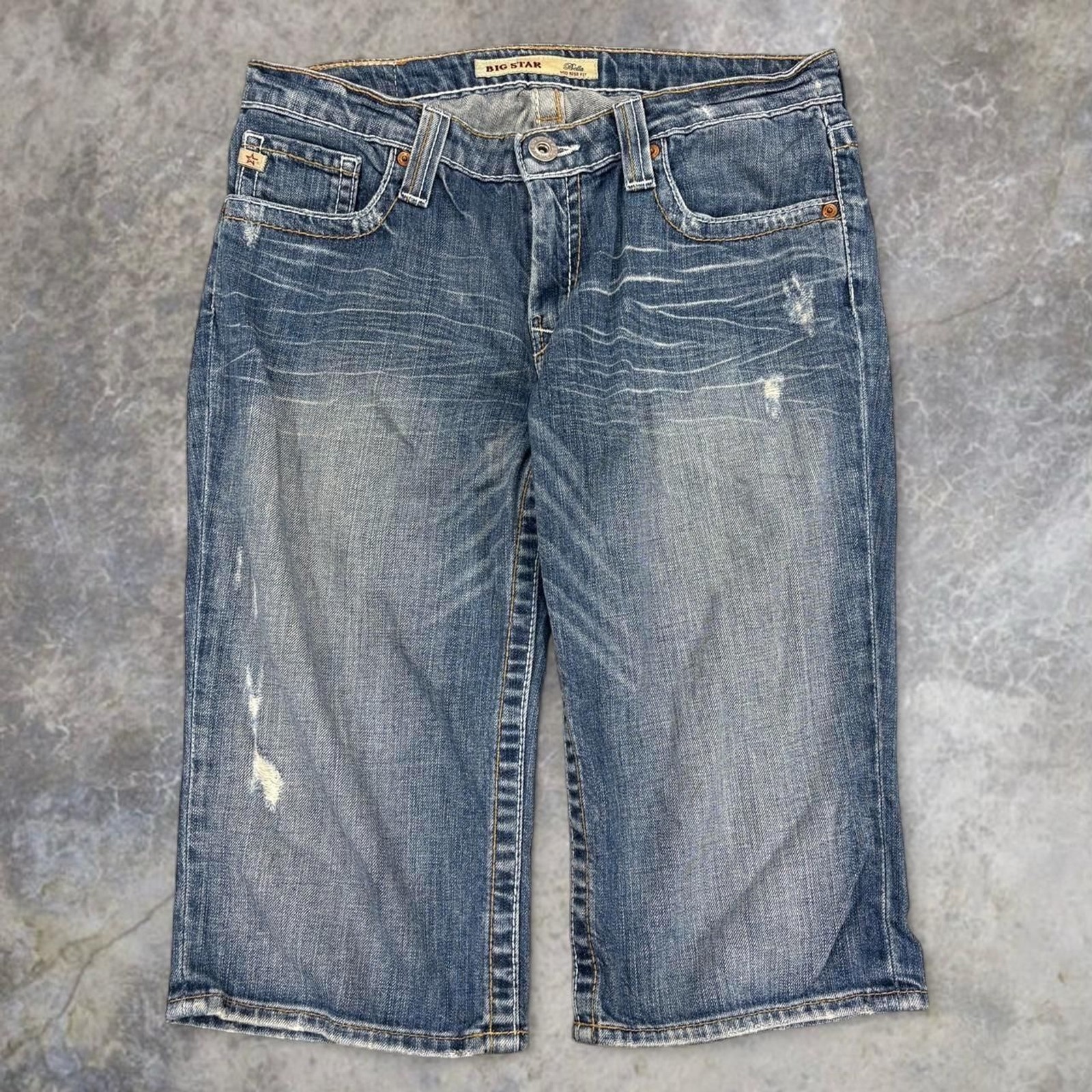 Y2K Big Star Jorts Women’s 32×16 Blue Baggy 2000s Grunge Skater Shorts