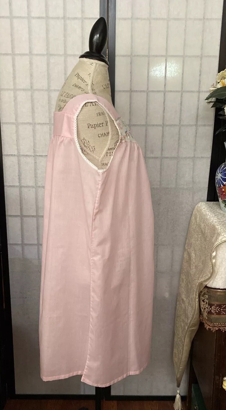 Improved Living NIP VTG 60/70s Wom Estim XL/2XL Embroider Bodice Gown 48” Bust