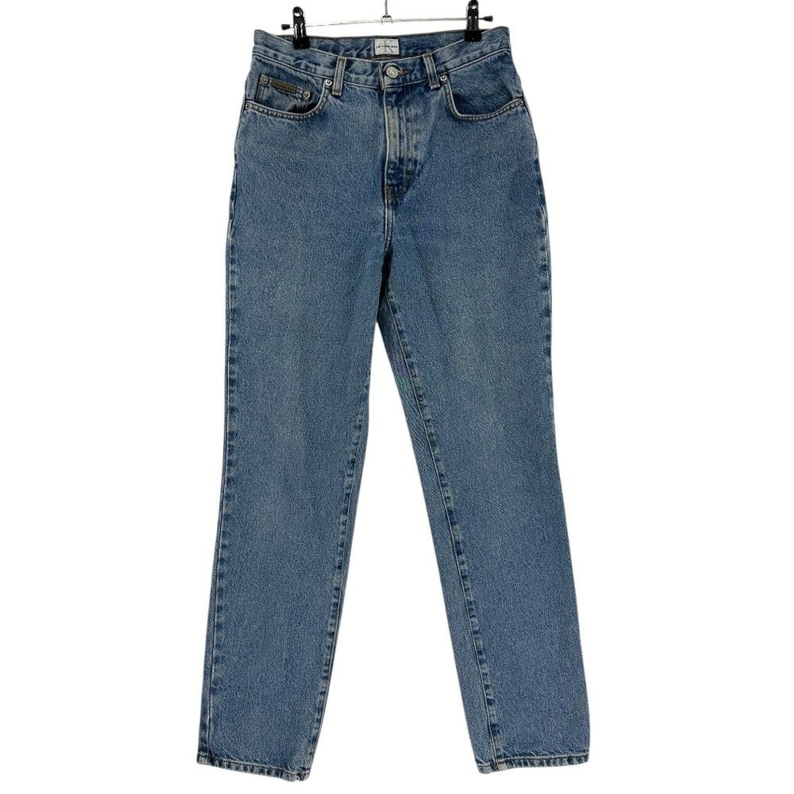 VINTAGE 90s Calvin Klein Jeans High Waist Tapered Leg Denim Jean 28 inch waist