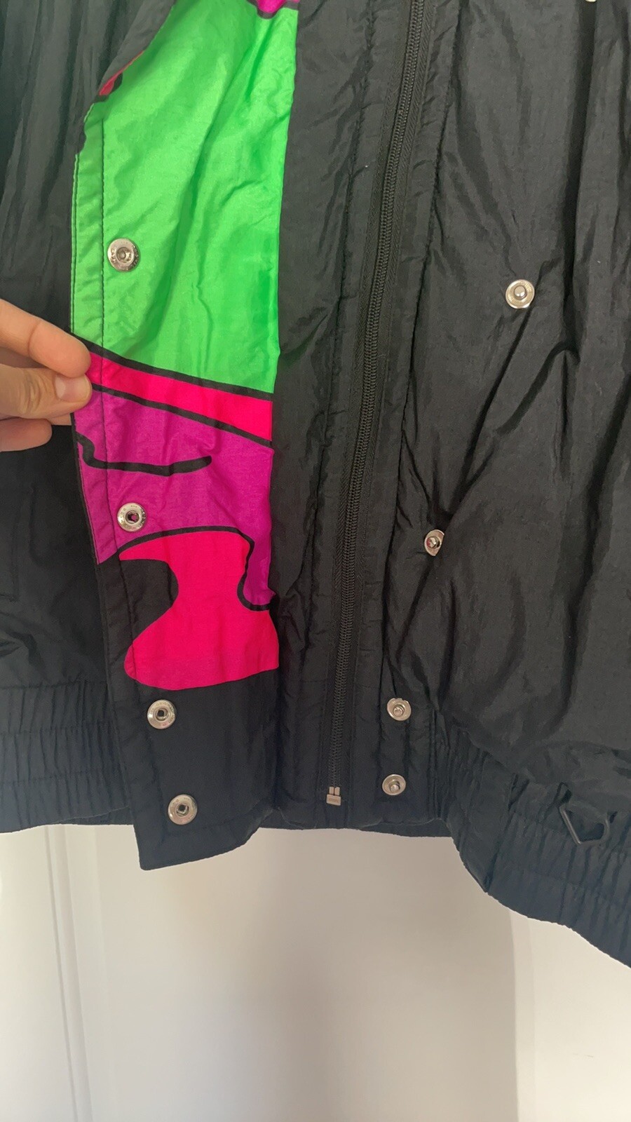 Vintage 1980’s Snuggler Seattle Fantasy Neon Ski Jacket Women’s Sz M Snow