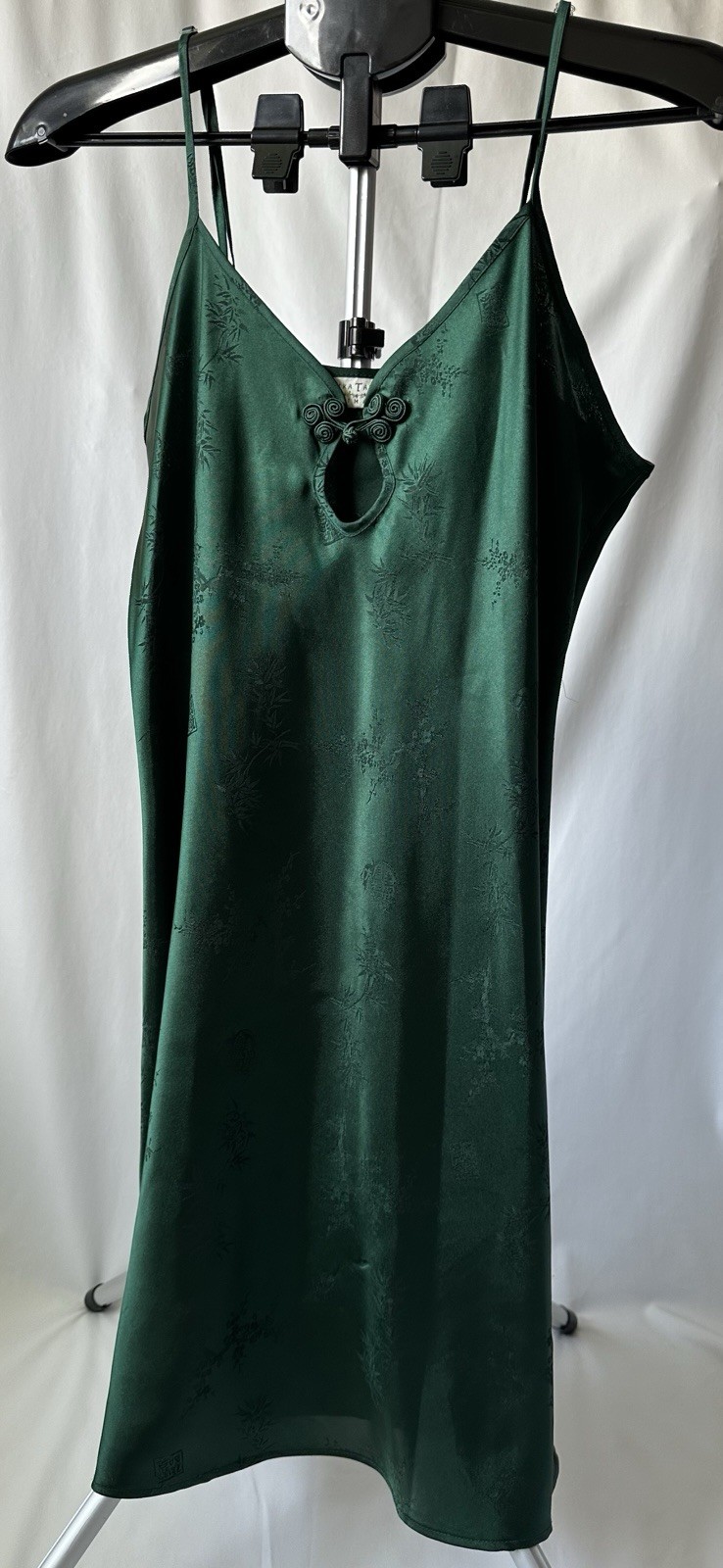 VTG Erika Taylor Intimates Green night gown mini Lingerie Size Large nightwear