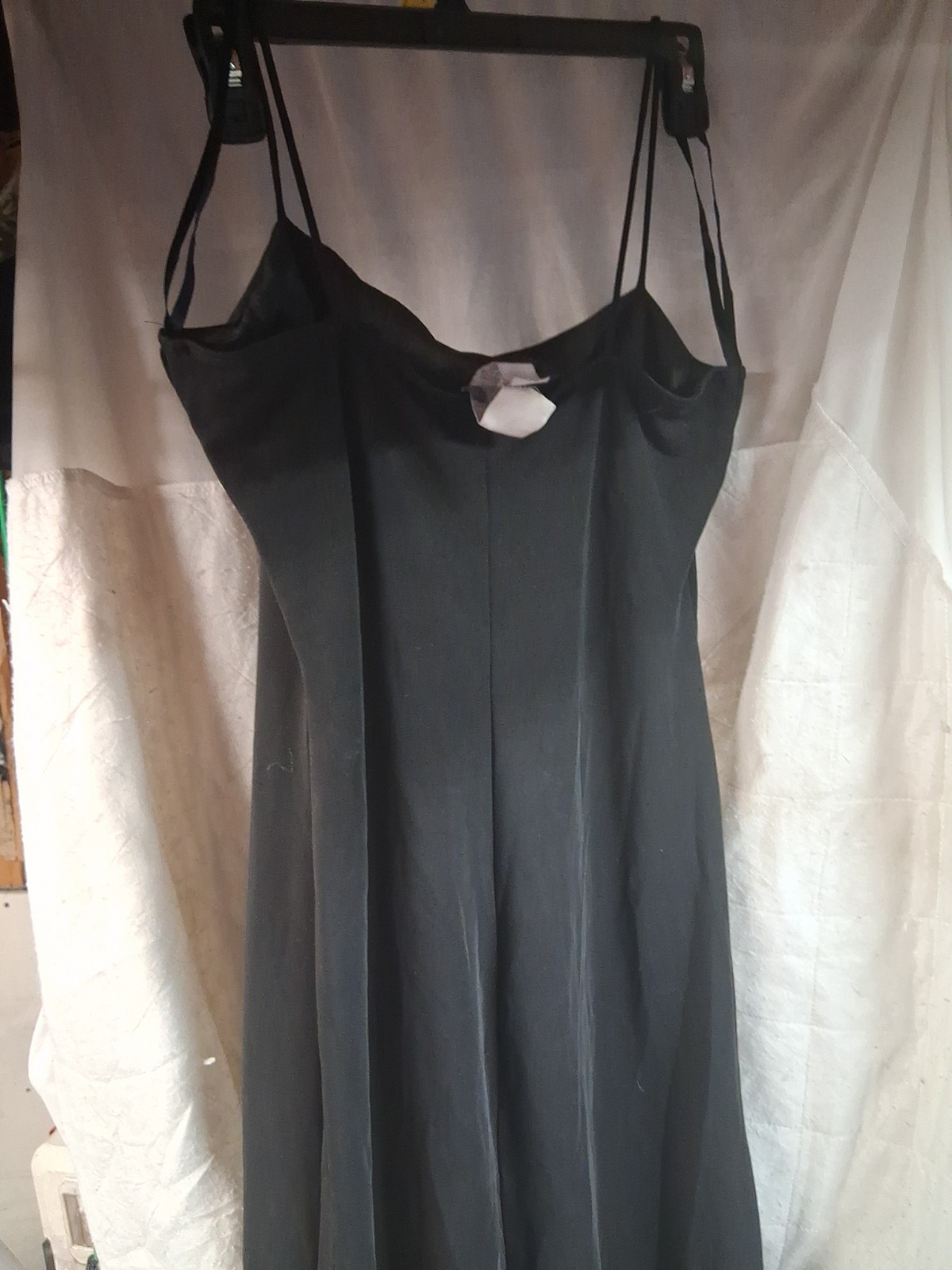 Vintage InG International Newport Group Large Sleeveless Black Midi Dress