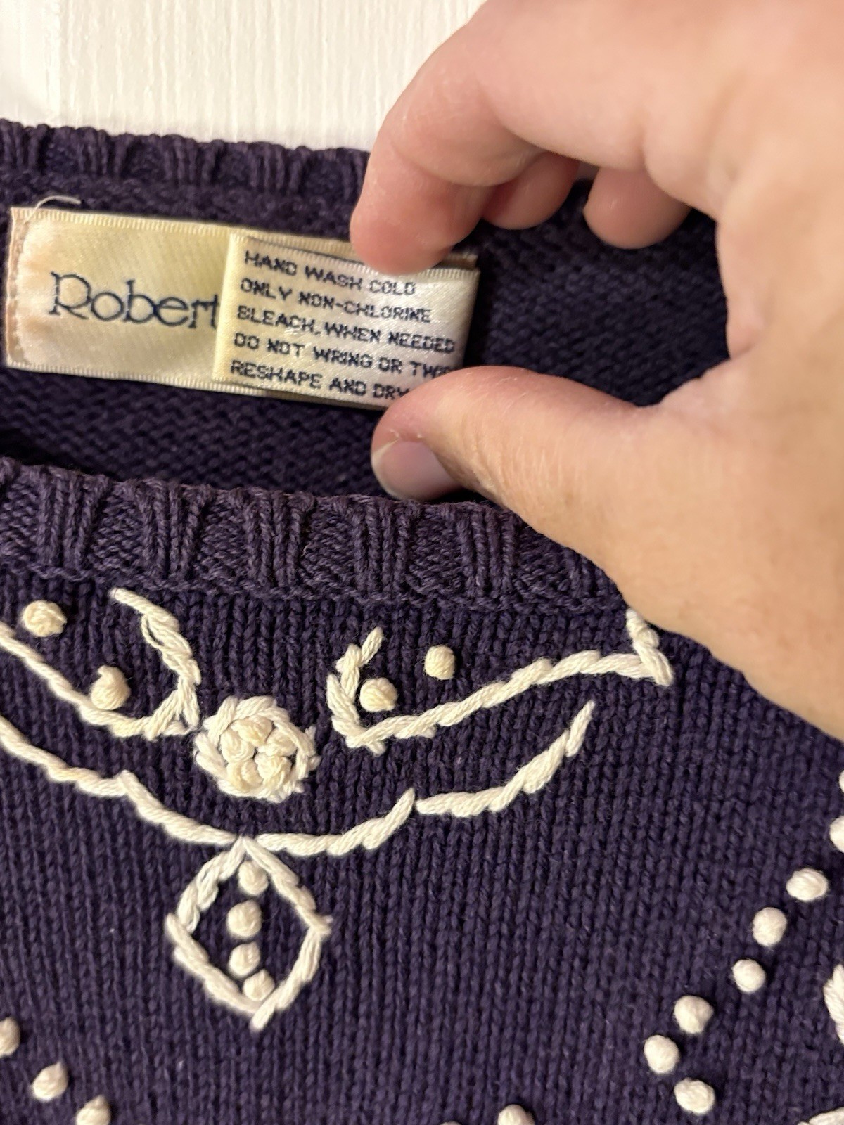 Vintage Robert Scott Ltd Grandma Sweater Size Large