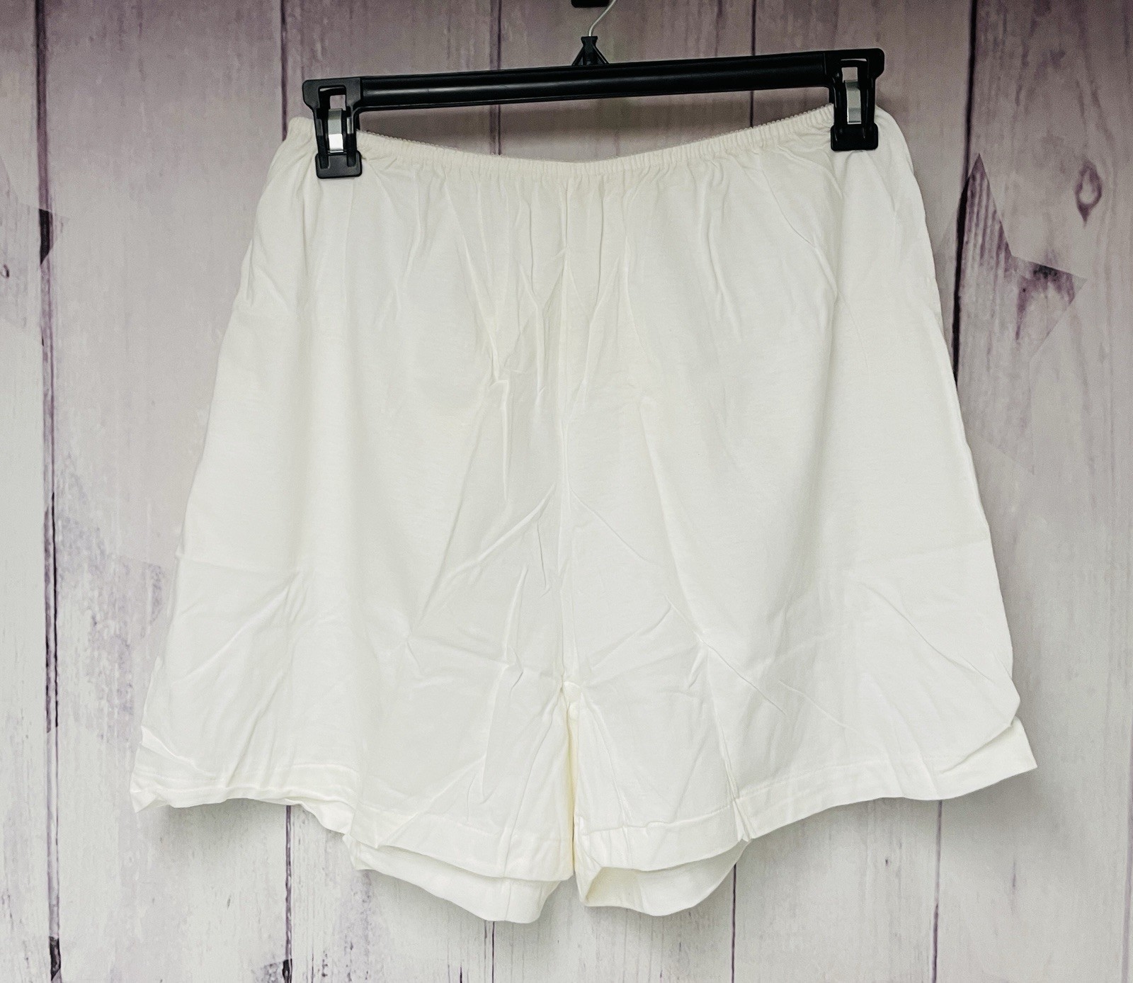 Vintage Just My Size JMS Pettipants Pantaloons Bloomers White Size 10 Hips 45-48