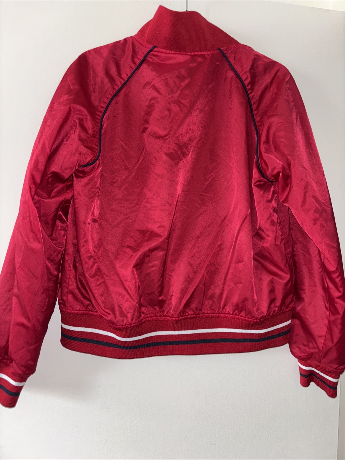 Vintage NY Classics Sports New York City Women’s Bomber Jacket Sz L 80s 90s EUC