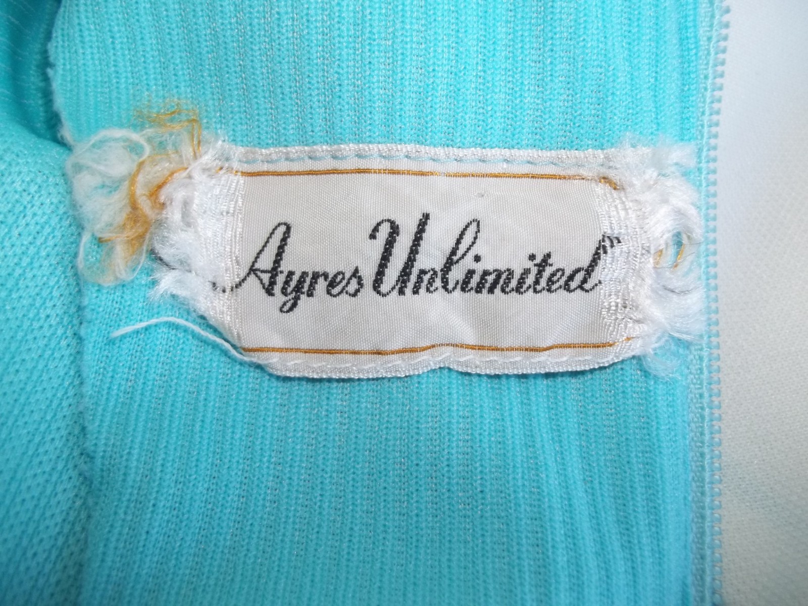 Vintage 70s Ayres ILGWU Tag Dagger Collar Plaid Skirt Double Knit Maxi Dress XS